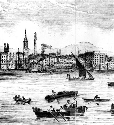 Wharfs on the River Thames, St. Benet